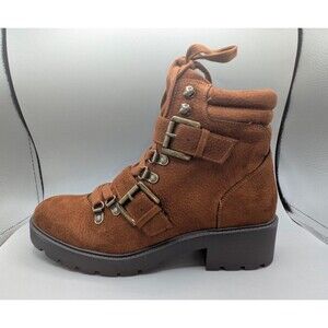 White Mountain Day Time Faux Suede Block Heel Ankle Boots Women's Size 9 M